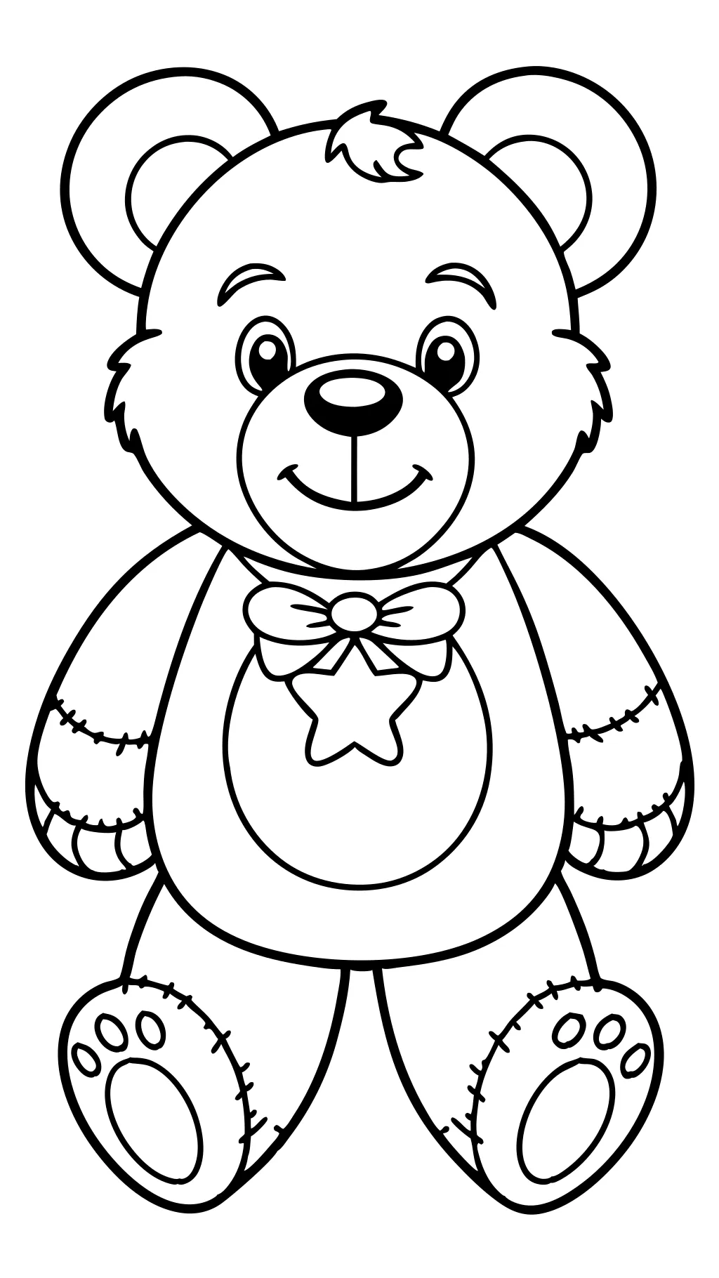 coloriages d’ours en peluche imprimables